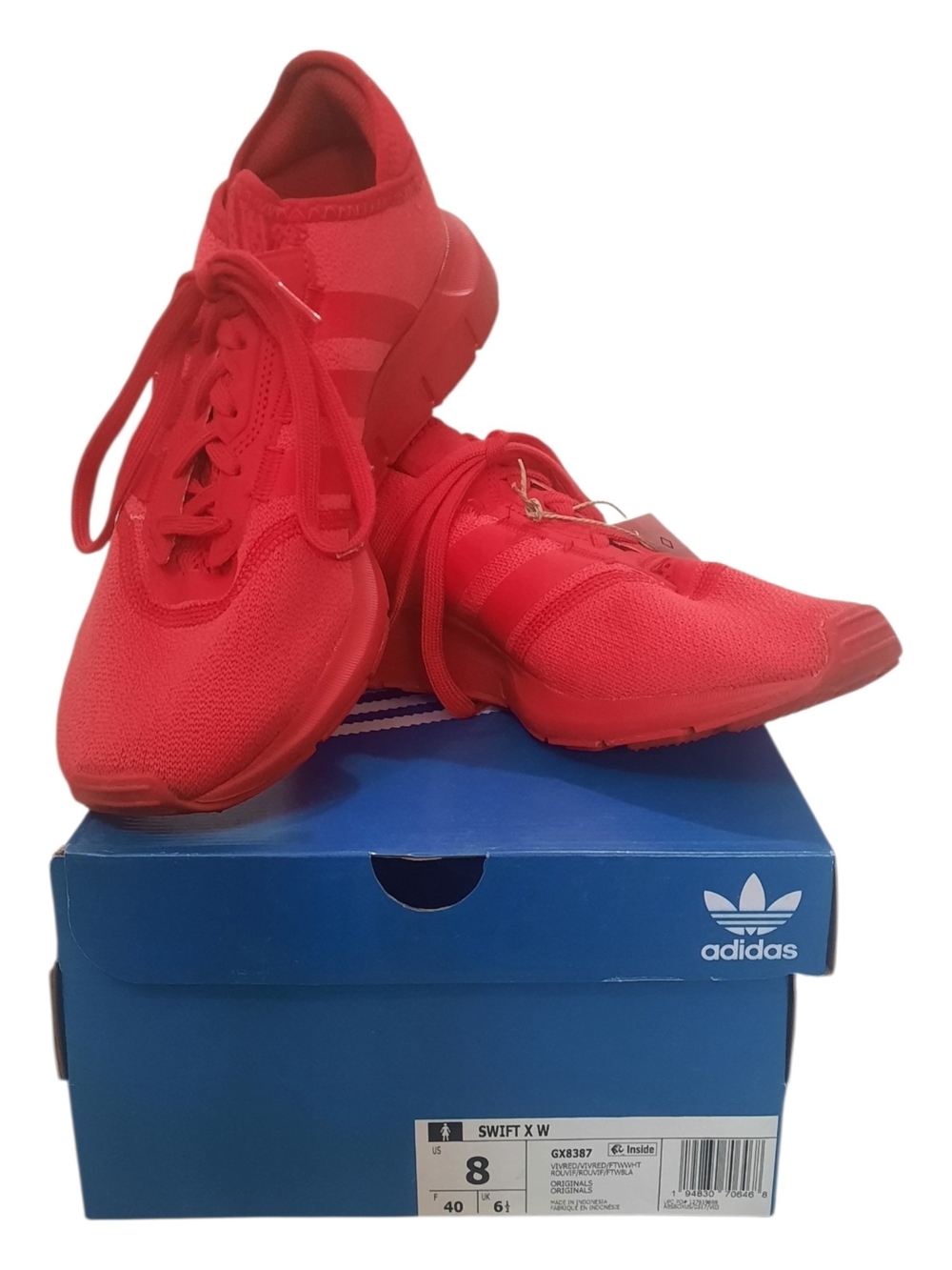 NWT adidas Originals Swift X Sneakers Red Sz 8